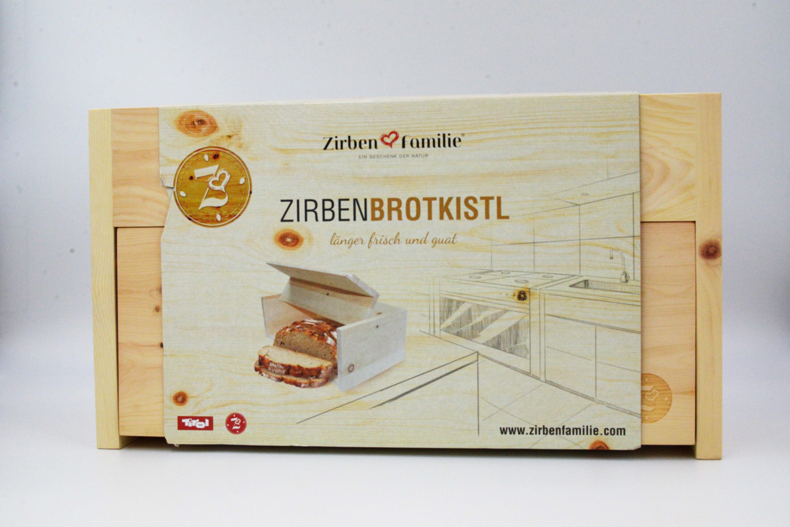 Brotdose Zirbenholz