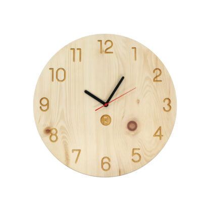 Wanduhr aus Zirbenholz